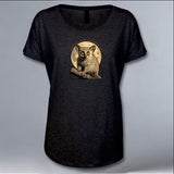 Protect Our Bushbabies - Ladies Triblend Dolman - Vintage Black