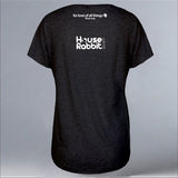 House Rabbit Society - Ladies Triblend Dolman - Vintage Black