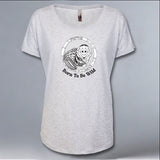 Jungle Friends - Ladies Triblend Dolman - Heather White