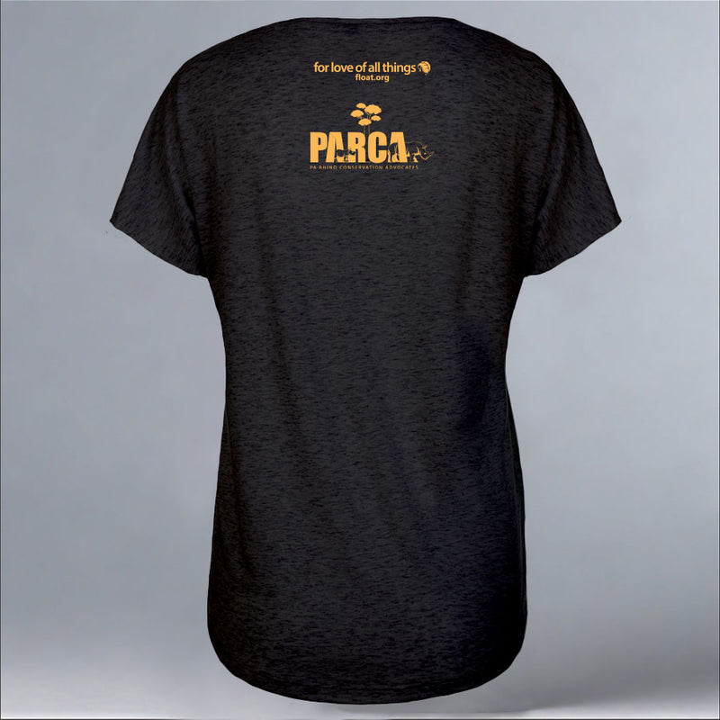 PARCA - Ladies Triblend Dolman - Vintage Black