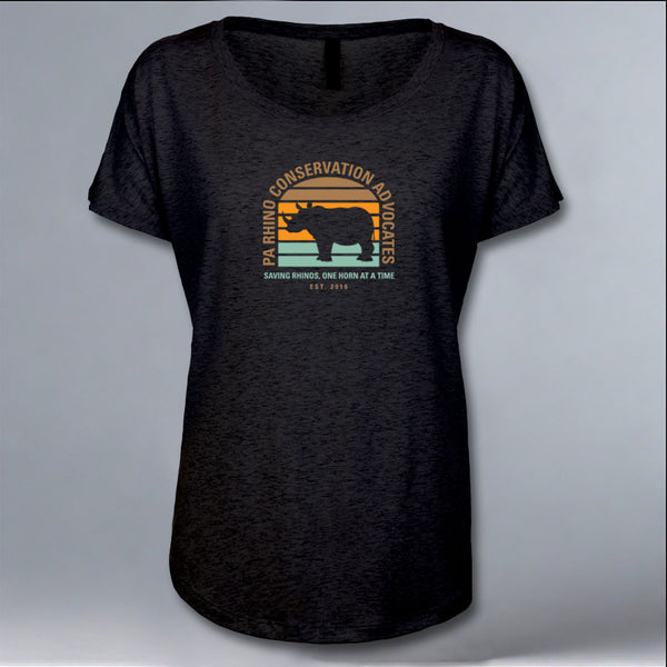 PARCA - Ladies Triblend Dolman - Vintage Black