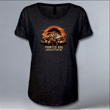 Painted Dog Conservation Inc. - Ladies Triblend Dolman - Vintage Black