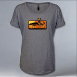 Painted Dog Conservation Inc. - Ladies Triblend Dolman - Graphite Heather