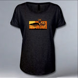 Painted Dog Conservation Inc. - Ladies Triblend Dolman - Vintage Black