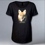 Project Coyote - Ladies Triblend Dolman - Vintage Black