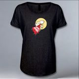 Rabbit Haven - Ladies Triblend Dolman - Vintage Black