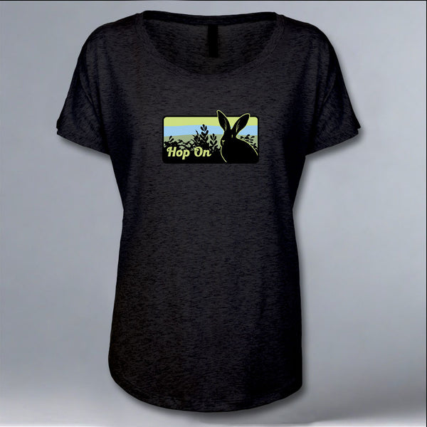 Rabbitats - Ladies Triblend Dolman - Vintage Black