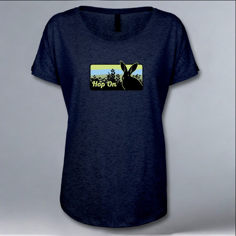 Rabbitats - Ladies Triblend Dolman - Vintage Navy