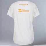 Rhino Conservation Partners - Ladies Triblend Dolman - Heather White
