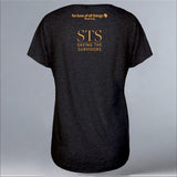 Saving the Survivors - Ladies Triblend Dolman - Vintage Black