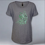 TIRN - Ladies Triblend Dolman - Graphite Heather