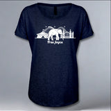 World Animal Protection - Ladies Triblend Dolman - Vintage Navy