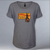 Bat World Sanctuary - Ladies Triblend Dolman - Graphite Heather