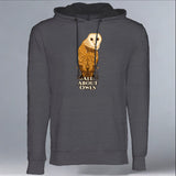 All About Owls - Midweight French Terry Pullover Hoody - Heavy Metal