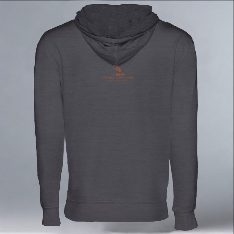 California Raptor Center - Midweight French Terry Pullover Hoody - Heavy Metal