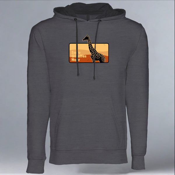 Save Giraffes Now - Midweight French Terry Pullover Hoody - Heavy Metal