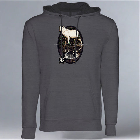 Wolf Haven - Midweight French Terry Pullover Hoody - Heavy Metal