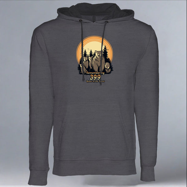 Queen of the Tetons - Midweight French Terry Pullover Hoody - Heavy Metal