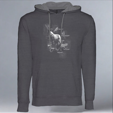 Wolf Haven - Midweight French Terry Pullover Hoody - Heavy Metal