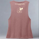 All About Owls - Allmade® Women's ECO-FRIENDLY Tri-Blend Muscle tank - Desert Rose