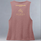 Bat World Sanctuary - Allmade® Women's ECO-FRIENDLY Tri-Blend Muscle tank - Vintage Rose