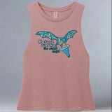Bat World Sanctuary - Allmade® Women's ECO-FRIENDLY Tri-Blend Muscle tank - Vintage Rose