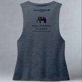 Following Giants - Allmade® Women's ECO-FRIENDLY Tri-Blend Muscle tank - Rebel Blue