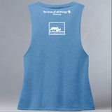 Grand Canyon Wolf Recovery Project - Allmade® Women's ECO-FRIENDLY Tri-Blend Muscle tank - Azure Blue