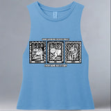 Grand Canyon Wolf Recovery Project - Allmade® Women's ECO-FRIENDLY Tri-Blend Muscle tank - Azure Blue