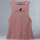 Grevy's Zebra Trust - Allmade® Women's ECO-FRIENDLY Tri-Blend Muscle tank - Desert Rose