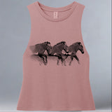Grevy's Zebra Trust - Allmade® Women's ECO-FRIENDLY Tri-Blend Muscle tank - Desert Rose