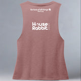 House Rabbit Society - Allmade® Women's ECO-FRIENDLY Tri-Blend Muscle tank - Desert Rose