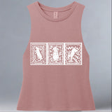 House Rabbit Society - Allmade® Women's ECO-FRIENDLY Tri-Blend Muscle tank - Desert Rose