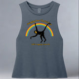 Jungle Friends - Allmade® Women's ECO-FRIENDLY Tri-Blend Muscle tank - Rebel Blue