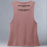 Jungle Friends - Allmade® Women's ECO-FRIENDLY Tri-Blend Muscle tank - Desert Rose