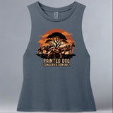 Painted Dog Conservation Inc. - Allmade® Women's ECO-FRIENDLY Tri-Blend Muscle tank - Rebel Blue