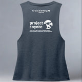 Project Coyote - Allmade® Women's ECO-FRIENDLY Tri-Blend Muscle tank - Rebel Blue