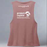 Project Coyote - Allmade® Women's ECO-FRIENDLY Tri-Blend Muscle tank - Vintage Rose