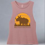 Rhino Conservation Partners - Allmade® Women's ECO-FRIENDLY Tri-Blend Muscle tank - Desert Rose