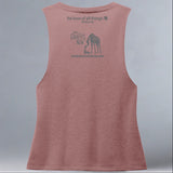 Save Giraffes Now - Allmade® Women's ECO-FRIENDLY Tri-Blend Muscle tank - Desert Rose