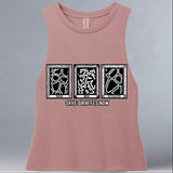 Save Giraffes Now - Allmade® Women's ECO-FRIENDLY Tri-Blend Muscle tank - Desert Rose