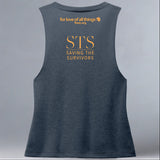 Saving the Survivors - Allmade® Women's ECO-FRIENDLY Tri-Blend Muscle tank - Rebel Blue