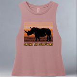 Saving the Survivors - Allmade® Women's ECO-FRIENDLY Tri-Blend Muscle tank - Desert Rose
