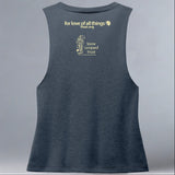 Snow Leopard Trust - Allmade® Women's ECO-FRIENDLY Tri-Blend Muscle tank - Rebel Blue