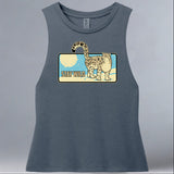 Snow Leopard Trust - Allmade® Women's ECO-FRIENDLY Tri-Blend Muscle tank - Rebel Blue