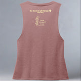 Snow Leopard Trust - Allmade® Women's ECO-FRIENDLY Tri-Blend Muscle tank - Vintage Rose