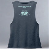 TIRN - Allmade® Women's ECO-FRIENDLY Tri-Blend Muscle tank - Rebel Blue