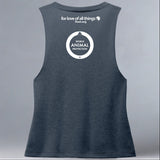 World Animal Protection - Allmade® Women's ECO-FRIENDLY Tri-Blend Muscle tank - Rebel Blue