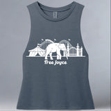 World Animal Protection - Allmade® Women's ECO-FRIENDLY Tri-Blend Muscle tank - Rebel Blue