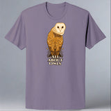 All About Owls - 100% ORGANIC Adult Allmade® Tee - Cosmic Purple